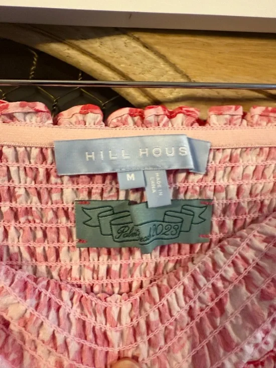 Hill House Pink Strapless Smocked Maxi Dress with Floral Print - Picture 4 of 4